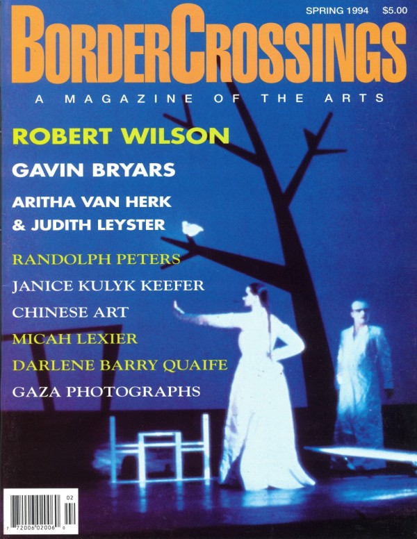 Volume 13, Number 2: Robert Wilson